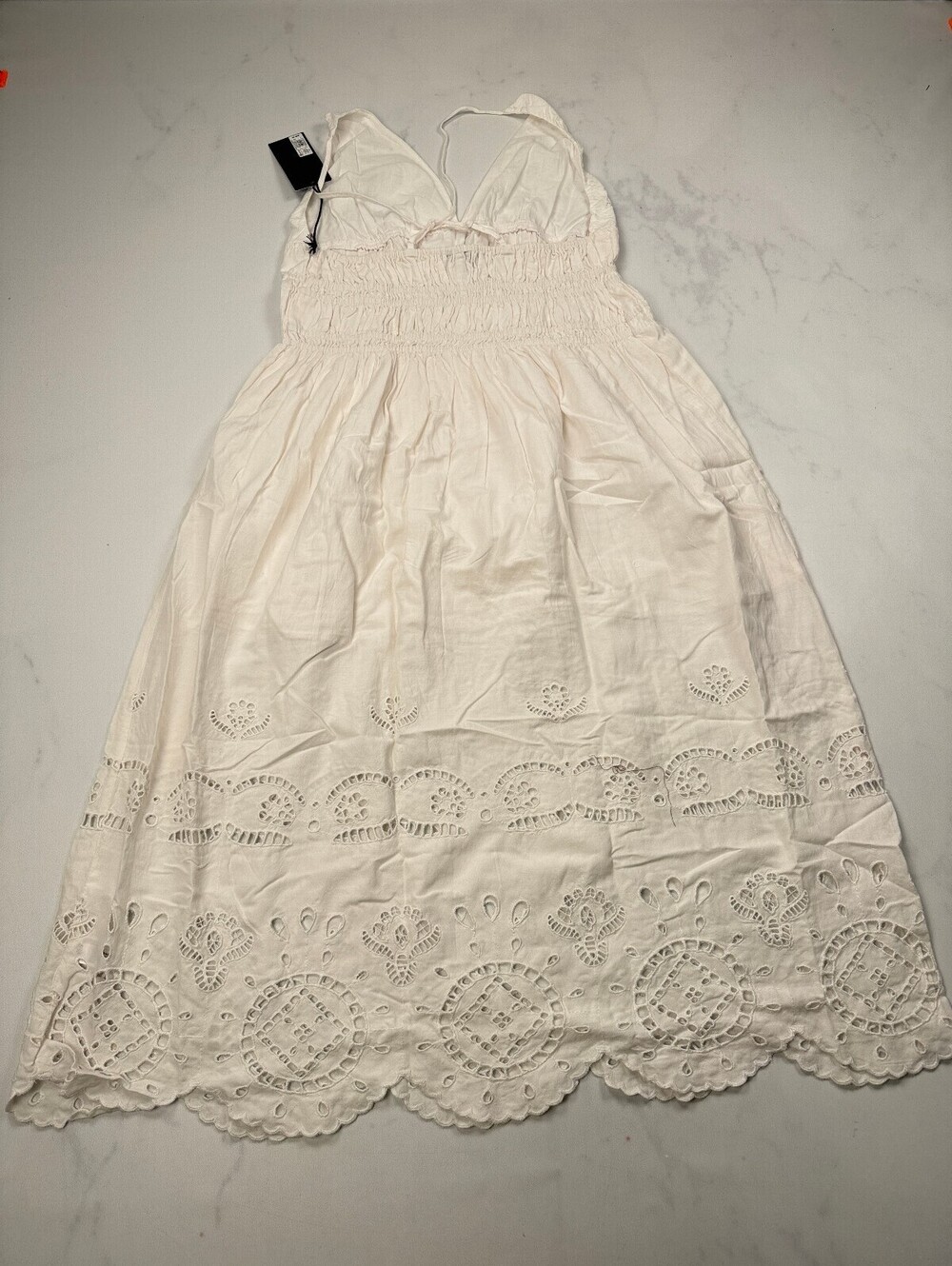 Future Collective Maxi Dress White Modern Classic Statement Piece - Womens L